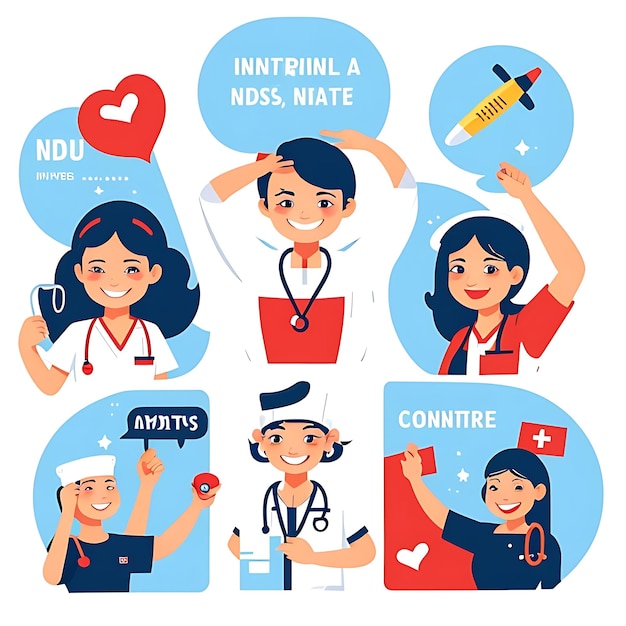 Foto ilustración para el feliz día internacional de las enfermeras