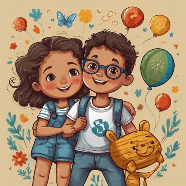 Foto ilustración del feliz día internacional de la infancia