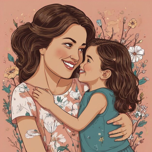 Ilustración del feliz día de la madre