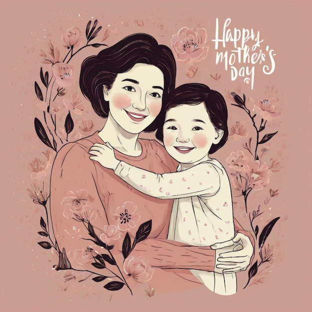 Ilustración del feliz día de la madre