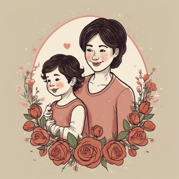 Ilustración del feliz día de la madre