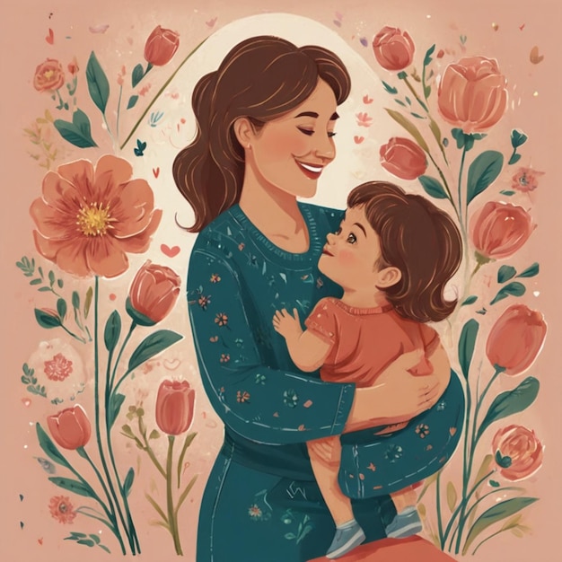 Ilustración del feliz día de la madre