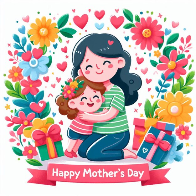 Foto ilustración del feliz día de la madre