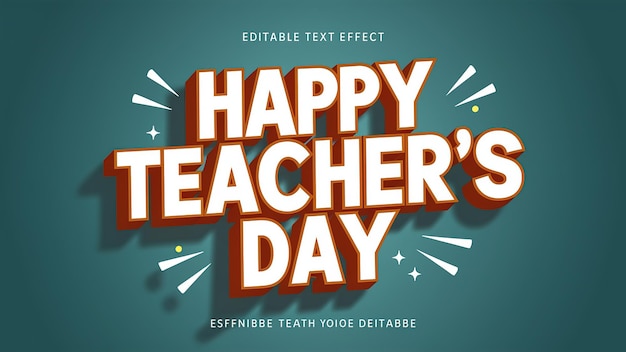 Ilustración del feliz día del maestro en fondo verde Generative ai