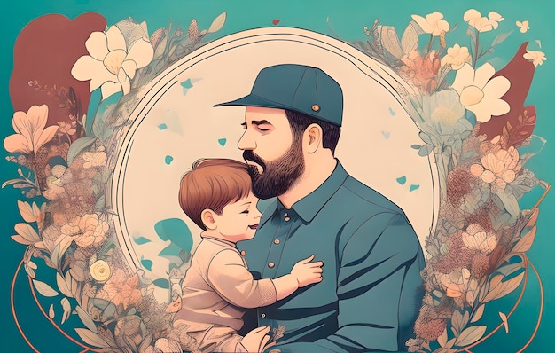 Ilustración Feliz día del padre