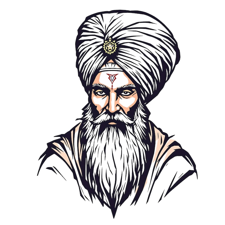 Foto ilustración del feliz guru gobind singh jayanti