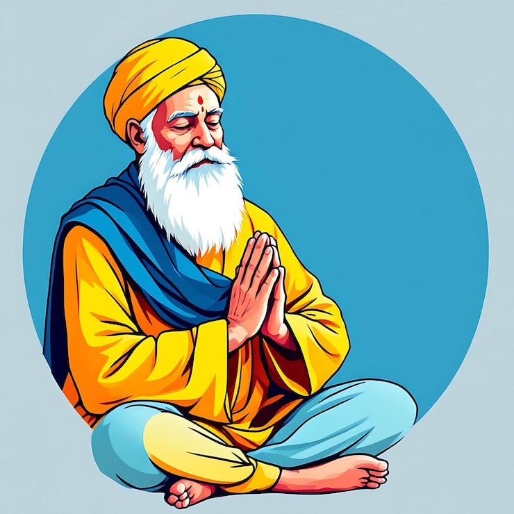 Foto ilustración del feliz guru gobind singh jayanti