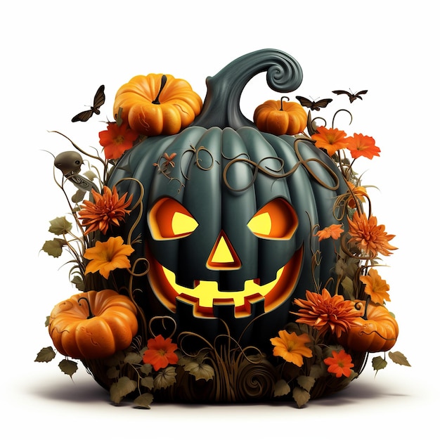 Ilustración de feliz halloween aislado png 3d