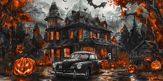 Ilustración festiva de Halloween