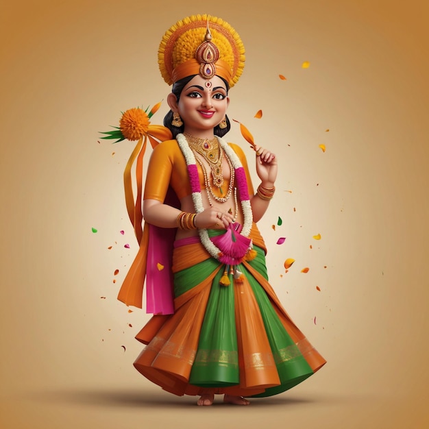 Ilustración del Festival de Gudi Padwa