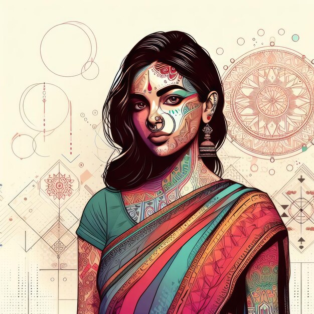 Foto ilustración del festival indio de diwali