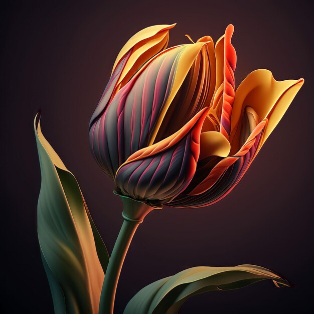 Ilustración de flor de tulipán