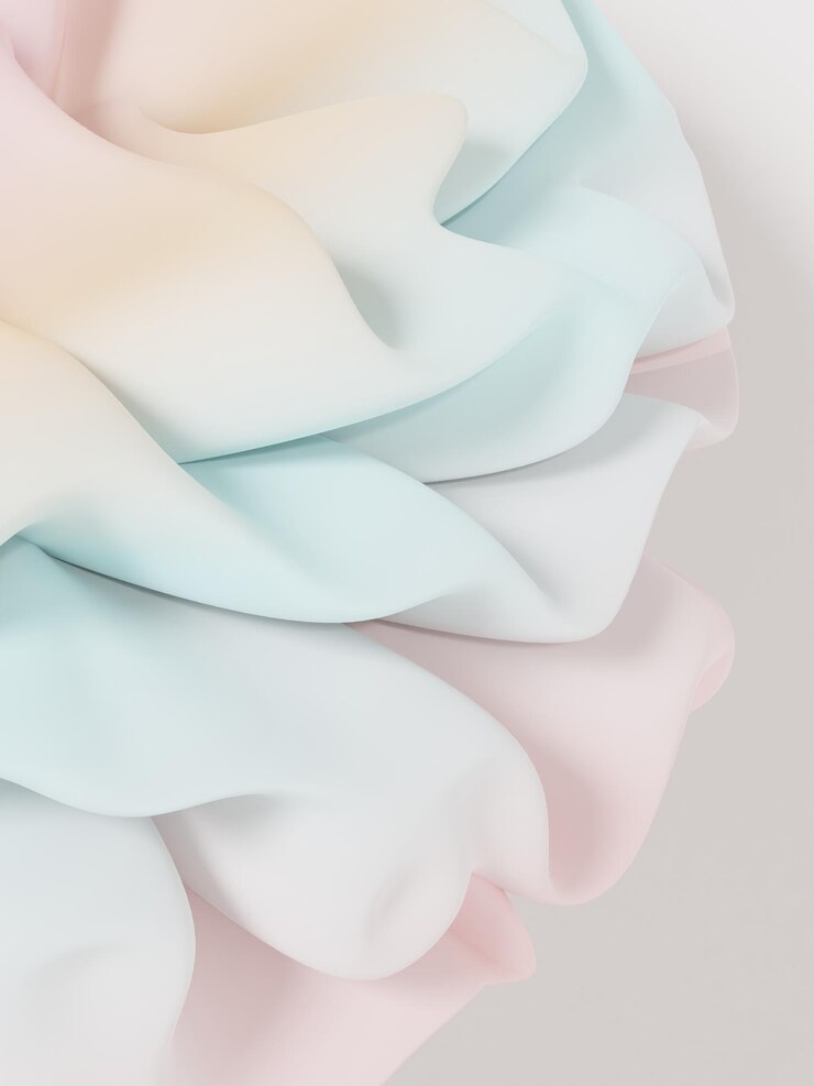 Ilustración floral abstracta de representación 3D para presentación de folleto de belleza o portada de catálogo
