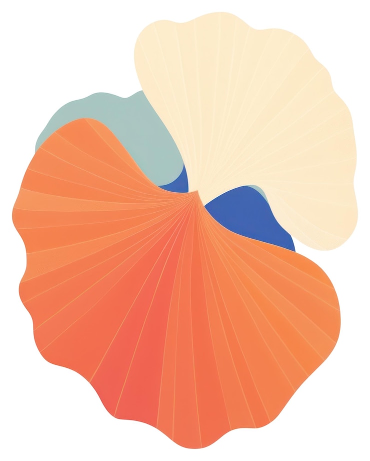 Foto ilustración floral abstractamente colorida