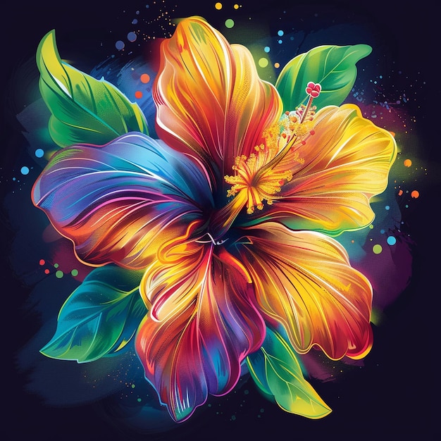 Ilustración de las flores