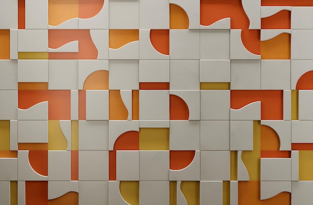 Ilustración de fondo de azulejos de patrón geométrico