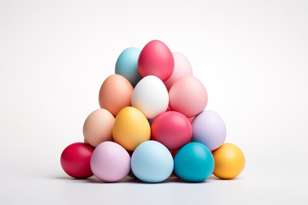 Ilustración de fondo blanco de huevo de Pascua