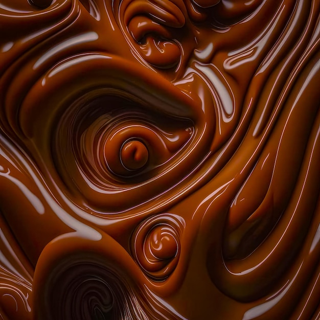 Ilustración de fondo de chocolate con leche IA generativa
