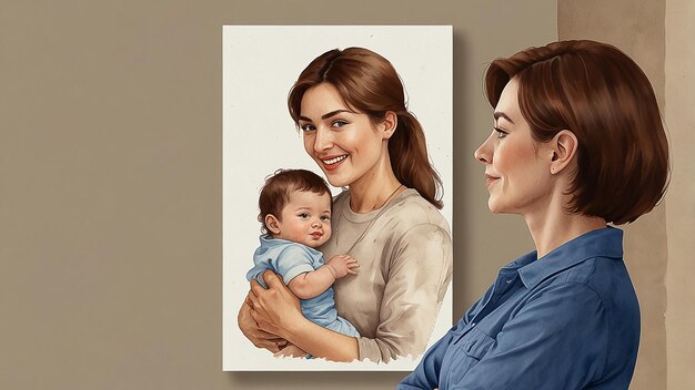 Foto ilustración de fondo del día de las madres