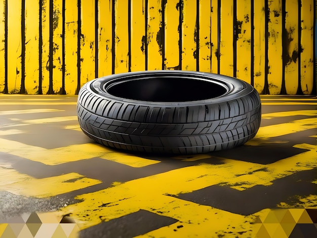Foto ilustración de fondo de diseño de neumáticos