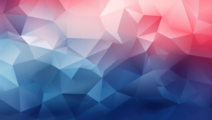 Foto ilustración de fondo de gradiente poligonal abstracto 3d