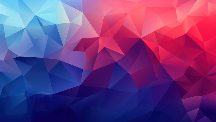 Foto ilustración de fondo de gradiente poligonal abstracto 3d