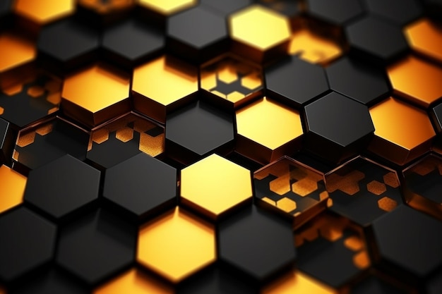 ilustración de fondo moderno de hexágonos