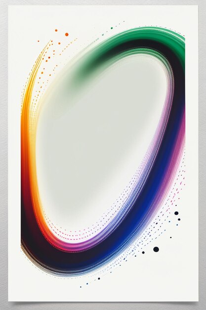 Foto ilustración de fondo de papel tapiz de banner de pensamiento creativo colorido de arte abstracto simple hermoso