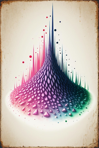 Ilustración de fondo de papel tapiz de banner de pensamiento creativo colorido de arte abstracto simple hermoso
