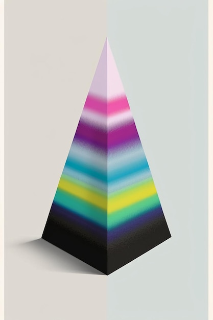 Foto ilustración de fondo de papel tapiz de banner de pensamiento creativo colorido de arte abstracto simple hermoso