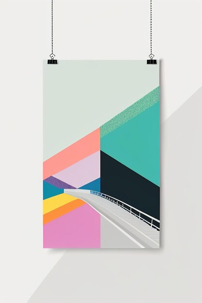 Ilustración de fondo de papel tapiz de banner de pensamiento creativo colorido de arte abstracto simple hermoso