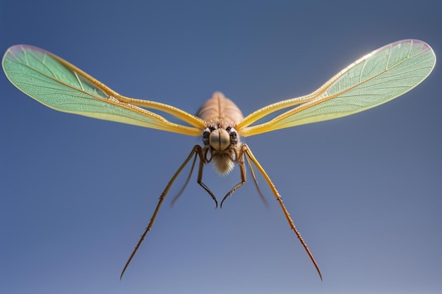 Ilustración de fondo de papel tapiz fotográfico de vida silvestre con primer plano de libélula HD