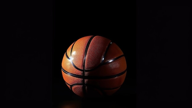 Ilustración de fondo de pelota de baloncesto AI GenerativexD