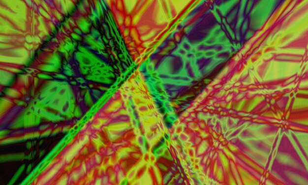 Ilustración de fondo psicodélico Patrones de colores abstractos Ondas holográficas Textura colorida