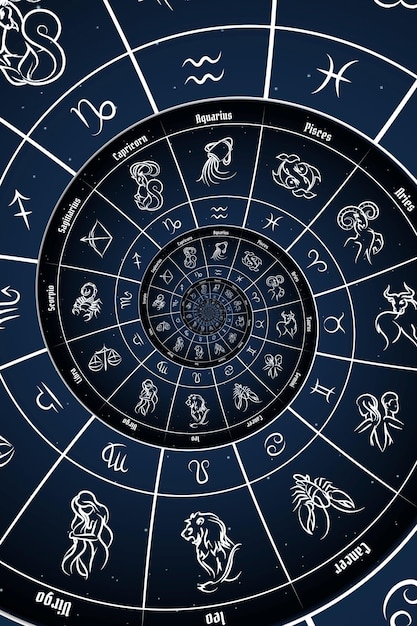 Ilustración de fondo de signos de astrología y alquimia