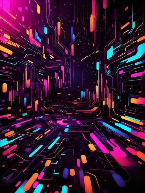 Ilustración de fondo de la tecnología futurista