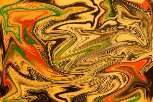 Ilustración de fondo de textura de mármol amarillo marrón verde naranja