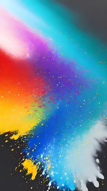 Ilustración de fondo de textura de salpicaduras de pintura abstractas y coloridas