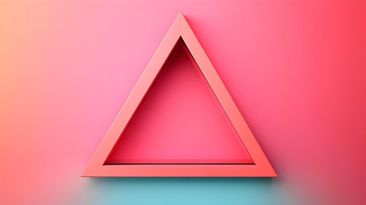 Foto ilustración de fondo del triángulo 3d abstracto