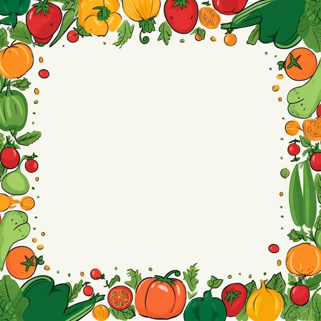 Foto ilustración de fondo de las verduras