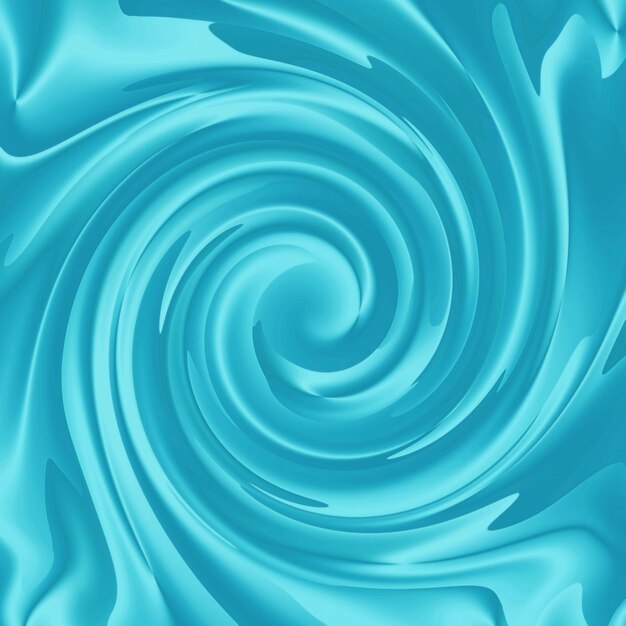 Ilustración de la forma espiral abstracta azul turquesa degradado