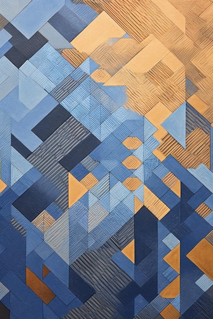 Ilustración de formas de patrón de línea de fondo geométrico colorido
