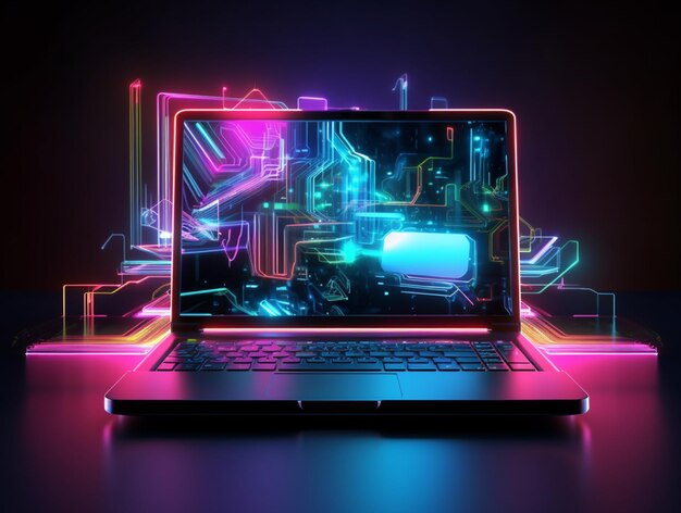 Ilustración futurista sobre la tecnología informática mejor imoge