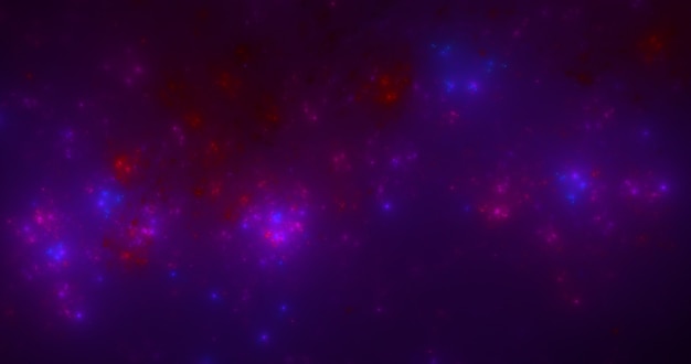 Ilustración de galaxia de nebulosa fractal realista útil como fondo