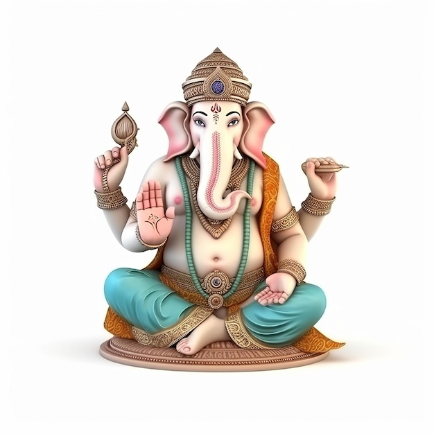 Ilustración de Ganesha Chaturthi Ganesha Generativo ai