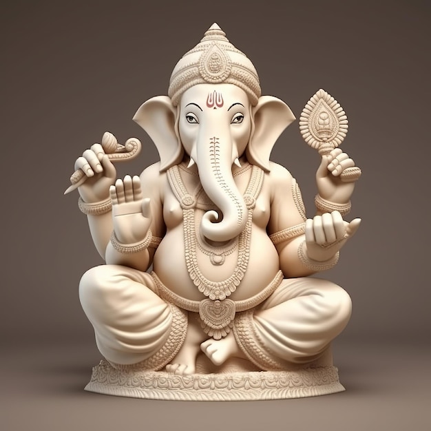 Ilustración de Ganesha Chaturthi Ganesha Generativo ai
