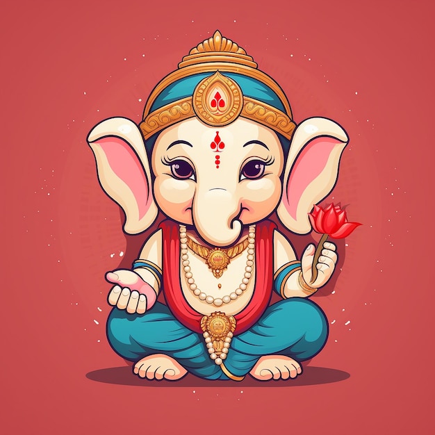 ilustración de ganesha