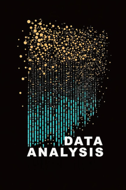 Ilustración generada por Ai del concepto de análisis de información de visualización de Big Data
