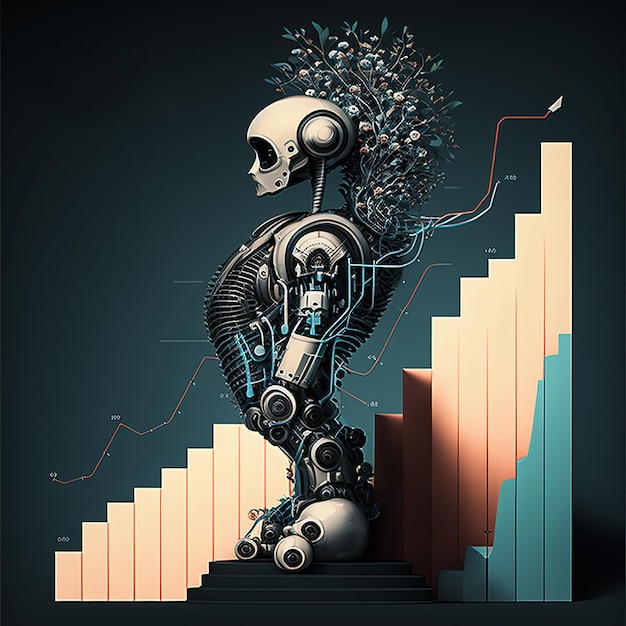 Ilustración generada por Ai: el mercado global de inteligencia artificial está creciendo rápidamente