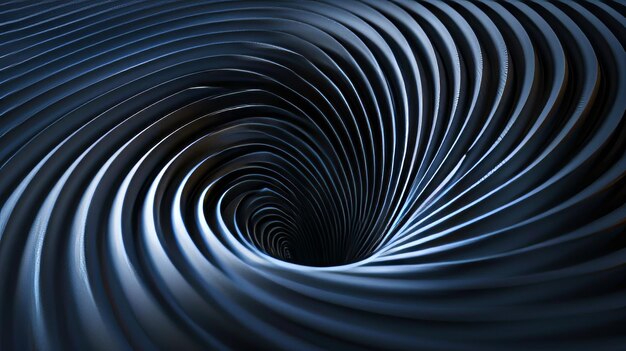 Foto ilustración generada por la ia de formas de toroides giratorios que pulsan suavemente
